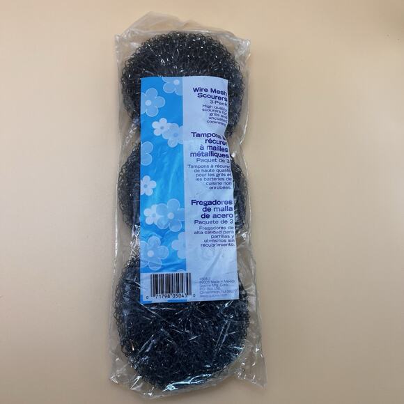 Quickie wire mesh scourers Stainless Steel Heavy Duty Pack Of 3- Vintage 2005 - Picture 2 of 5